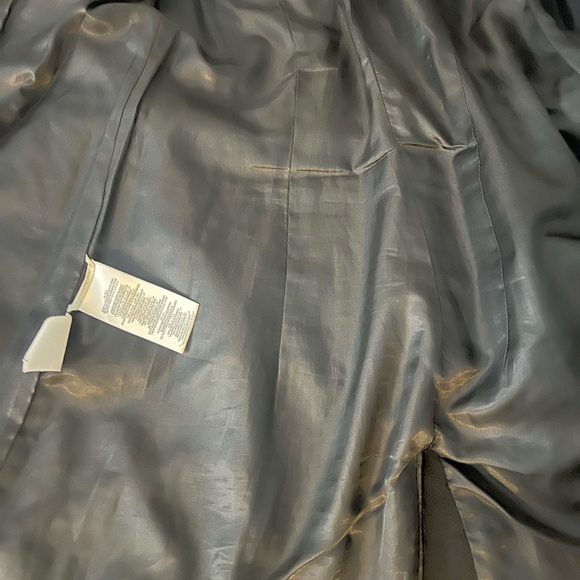 BCBG MAXAZRA BLACK LONG LEATHER COAT - Picture 5 of 10